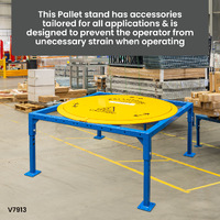 Heavy Duty Pallet Stand (with Tall Adjustable Legs & Turntable)