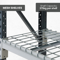 Heavy Duty Longspan Shelving - Mesh 1800mm wide