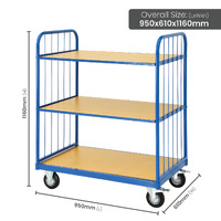 3 Tier Convertible Cage Trolley