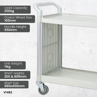 2 Tier Utility Service Cart 