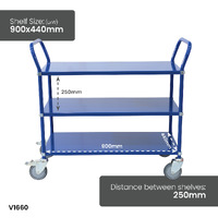 3 Tier Multi Shelf Trolley