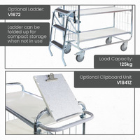 3 Tier Trolley (With Adjustable Shelves)