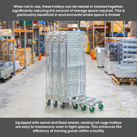 Nesting Roll Cage Trolley