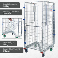 4 Sided Roll Cage Trolley