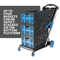 V-Cart Folding Plastic and Aluminium Trolley