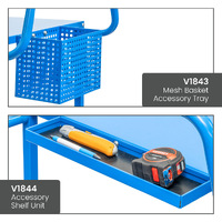 2 Tier Steel Single Basket Trolley