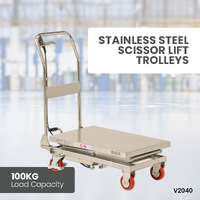 Stainless Steel Scissor Lift Trolleys