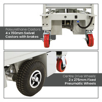 Self Propelled Electric Scissor Lift Trolley (with cage)