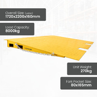 8 Tonne Capacity 1 Piece Container Ramp