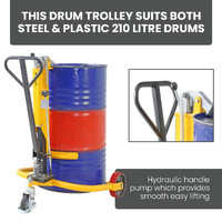 Steel & Plastic Drum Trolley