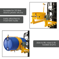 Forklift Geared Drum Rotator