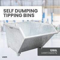 Self Dumping 1500kg Capacity Tipping Bins