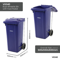 Foot Pedal Wheelie Bins