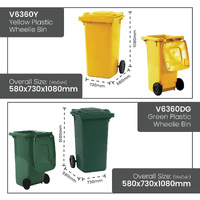 Plastic Wheelie Bins - 240 Litre