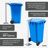 Single Wheelie Bin Stands