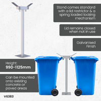 Double Wheelie Bin Stands