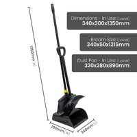 Large Dustpan and Broom Set