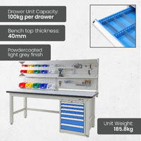 Heavy Duty Industrial Work Bench Kit 1800mm long