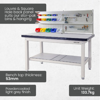 Heavy Duty Industrial Work Bench Kit 1800mm long (with Bottom Shelf)