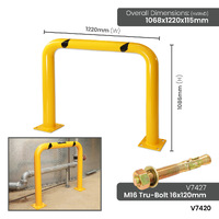 Fixed Safety Bollards - U Bar high