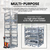 Collapsible & Stackable Stillage Cage