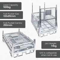 Collapsible & Stackable Stillage Cage (Rectangular)