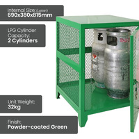 Fork Gas Storage Cage - 2 Cylinders