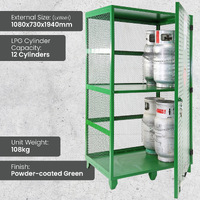 Fork Gas Storage Cage - 12 Cylinders