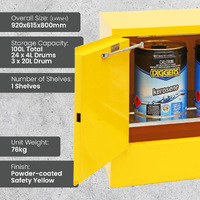 Flammable Liquid Cabinet - 100L Capacity