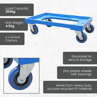 Stack and Nest Crate Dollie (with 4 swivel castors)