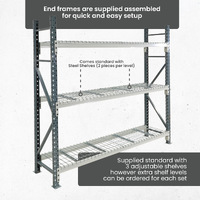 Heavy Duty Longspan Shelving - Mesh 1800mm wide