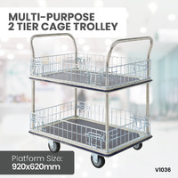 Multi Purpose 2 Tier Cage Trolleys