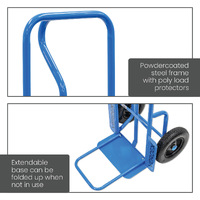 ‘P’ Handle Trolley with extended Foot (Flat free wheels)