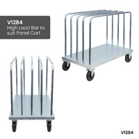 Panel Cart with Adjustable Load Bars (Pneumatic Castors)