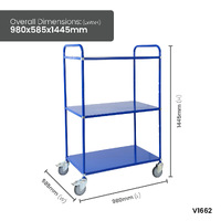 Tall Multi Shelf Trolleys