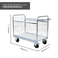 Parcel Trolley With Removable Side