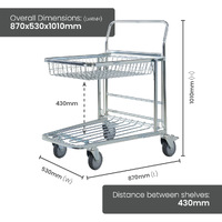 Nestable Basket Trolley