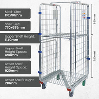 4 Sided Roll Cage Trolley