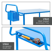 2 Tier Steel Trolley