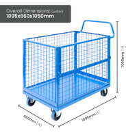 Mesh Cage Trolley with Drop Down Gate