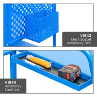 2 Tier Steel Half Height Single Basket Trolley