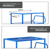 4 Tier Steel Trolley