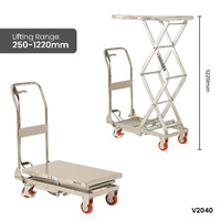 Stainless Steel Scissor Lift Trolleys