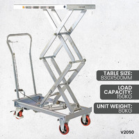 Galvanised Scissor Lift Trolley