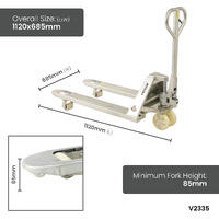 2000kg Galvanised Pallet Trucks