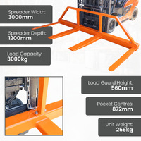 Fork Spreader with Load Guard - 3000kg