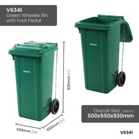 Foot Pedal Wheelie Bins