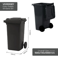 Plastic Wheelie Bins - 240 Litre