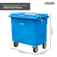 Large Plastic Wheelie Bins