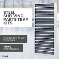 Steel Shelving Parts Tray Kits